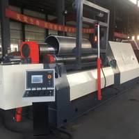 Machine à rouler les plaques CNC à 4 rouleaux Rbqlty, fonctionnement automatique, modèle personnalisable avec certifications CE ISO SGS