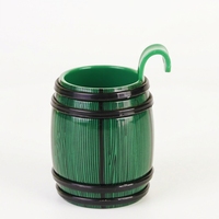 Verre à shot suspendu réutilisable et écologique, 50 ml, thème pirate, en forme de baril, pour jeux de fête, couleur personnalisable disponible