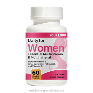 Suplemento multivitamínico y multimineral para mujer Estado de ánimo energético Cabello Piel Uñas Multivitamínico diario a B C <span class=keywords><strong>D</strong></span> E Zinc Calcio Más - Product Image 1