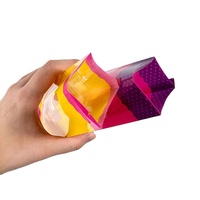 Emballage de popsicle sac en plastique sacs de thermoscellage de crème glacée avec fenêtre alimentaire jetable en plastique glace emballage d'aliments congelés