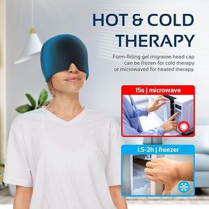Bonnet de Thérapie Compresse Chaud & Froid Ultra-Flexible à Gel Réfrigérant pour Soulagement du Stress, des Maux de Tête et des Migraines - Product Image 5