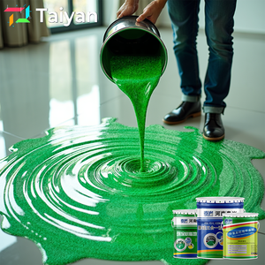 Sustainable Epoxy Colored Quartz Self-Leveling <strong>Floor</strong> Coating Color Sand Self Leveling <strong>Floor</strong> <strong>Paint</strong> for <strong>Green</strong> Commercial - Product Image 1
