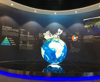 Écran sphérique LED Wondershine haute luminosité P1.2 4K HDR10+ de 0,5 m, panneau numérique 3D, garantie 1 an