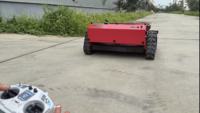 Tondeuse robotisée à fléaux hybride essence-électrique télécommandée JINKE, broyeur de bois |   Matériel agricole forestier tout-terrain à faire soi-même