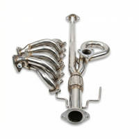 Collecteurs d'échappement en acier inoxydable poli, soudés TIG, à montage direct pour Ford Probe V6