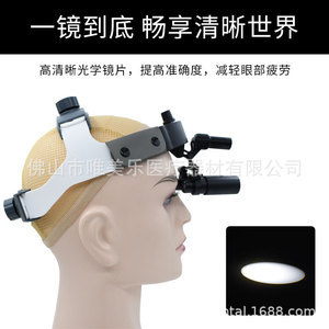 Lupa Quirúrgica Dental Vimel 6x con Lámpara Frontal LED para Microcirugía Oral, Cirugía Plástica y Sutura Vascular - Product Image 5