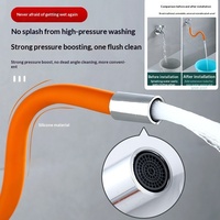 Accessoire d'extension de robinet domestique au design moderne, résistant aux hautes températures, idéal pour salle de bain et douche