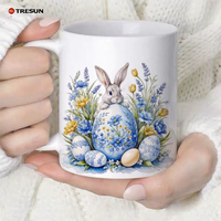 Mugs à Café en Céramique Vierge pour Sublimation de Noël, 11 Oz, en Porcelaine Blanche, Personnalisés avec Logo Imprimé – Vente en Gros