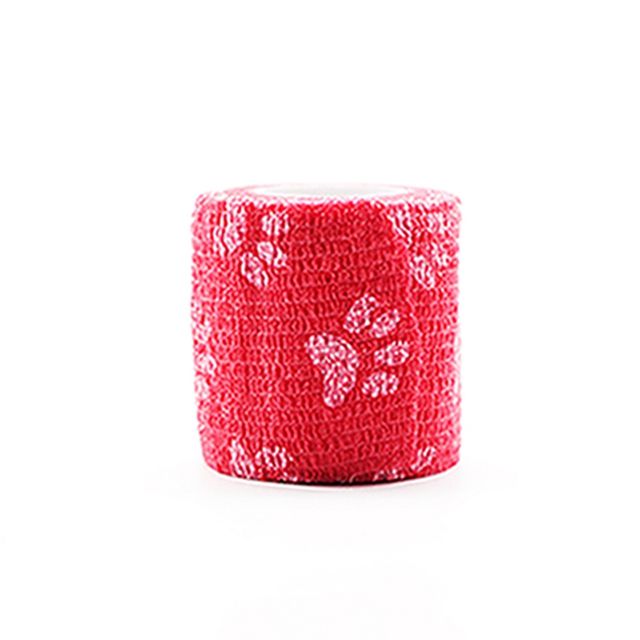 2 inch red with paw