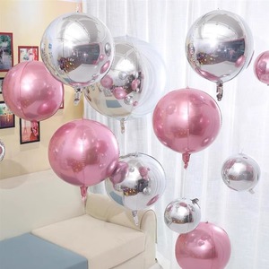 Globo Esférico 4D de Papel de Aluminio Dorado, 22 Pulgadas, Multicolor, Redondo, Inflable, para Decoración de Fiestas y Bodas - Product Image 3