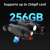 Nouvelle caméra 3D extérieure à vision nocturne infrarouge 4K pour fabricants, avec casque et lumière, portée effective de 550 m, 116x108x64mm