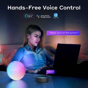 Luz Despertador Inteligente TUYA con Simulación de <span class=keywords><strong>Amanecer</strong></span>/Atardecer, Pantalla Completa, LED RGB, Ruido Blanco, Luz Nocturna de Cabecera, Radio FM, Control por Aplicación - Product Image 2