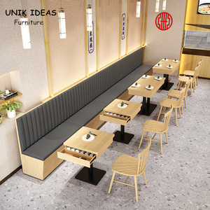 Muebles Duraderos para Bar y Saló<span class=keywords><strong>n</strong></span>, Muebles para Restaurante, Mesa y Sillas, Asientos de Cabina para Restaurante - Product Image 1