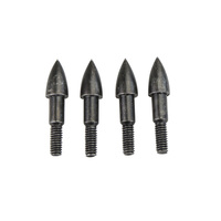 Pointe de flèche de tir à l'arc en acier synthétique de 75 grains, noire, pour flèches de chasse et de tir sportif