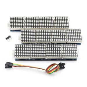 โมดูลดอทเมทริกซ์ MAX7219 ควบคุมโมดูลไมโครคอนโทรลเลอร์ จอแสดงผล 4-in-1 พร้อมสาย 5P SUNLEPHANT - Product Image 4