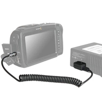 Câble enroulé DC 5,5x2,5 mm à angle droit vers D-Tap, 2 conducteurs, adaptateur de caméra en PVC avec connecteurs nickelés