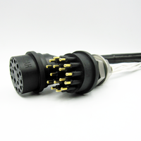 HYSF BH16M Connecteur Sous-Marin Mâle/Femelle 16 Broches DC pour Environnements Marins Profonds IP69 en Acier Inoxydable Plaqué Or Cuivre 550V 10A