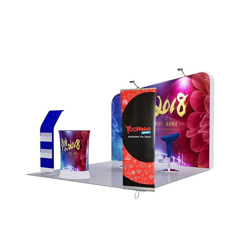 Expand Patented Display System Portable 10x10 Trade Show Booth Exhibition Booth Stands 6x6 Pop Up Exhibition Stands