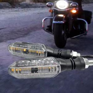2 Luces Traseras de Señalización para Motocicleta, 12 LED Amarillos, Luz <span class=keywords><strong>Intermitente</strong></span> de Giro, Luces de Dirección Intermitentes, Indicador de Frenado - Product Image 3