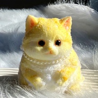Mainan Squishy Bentuk Kucing Premium TPR Simulasi Grosir Kustom, Produk Terbaru, Pereda Stres untuk Hadiah Pesta Anak
