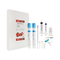 Kit de tubes de prélèvement sanguin sous vide stériles jetables. [Kit PRP] pour usage vétérinaire avec aiguille et support