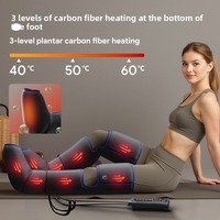 Masseur de jambes à compression d'air RS Relief avec fonction Shiatsu pour soulager les douleurs musculaires et les tensions – Bottes de massage à compression d'air