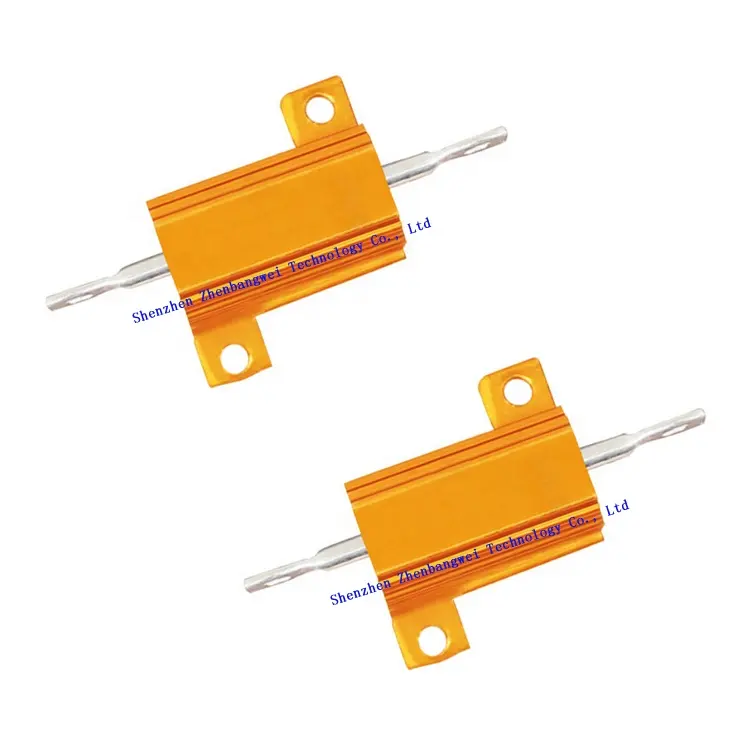 ZBW Power Wirewound 15W 10W 20w resistor 25w,40W 15watts gold aluminium housed resistors 35w,10 watt 40watt resistor 50W