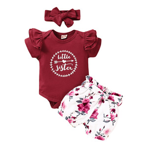 Conjunto de Ropa de Verano para Niñas en Oferta, Top con Volantes a Rayas y Pantalones Cortos de Mezclilla, Conjunto de Dos Piezas - Product Image 5