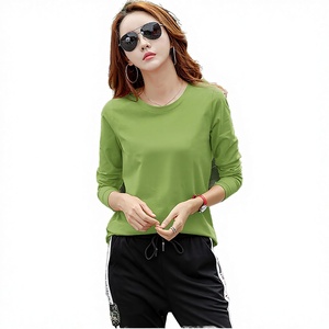 เสื้อแขนยาวลำลองผู้หญิงสไตล์เกาหลีทรงเข้ารูปพิมพ์ลายฤดูใบไม้ร่วง ผ้าถักโพลีเอสเตอร์/คอตตอน ป้องกันขนร่วง HANIA TRADERS - Product Image 3