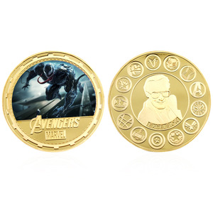 12 Monedas de Oro con Temática de Películas de <span class=keywords><strong>Marvel</strong></span>: Monedas Conmemorativas de Superhéroes de Metal, Perfectas para Coleccionar o Regalar - Product Image 2