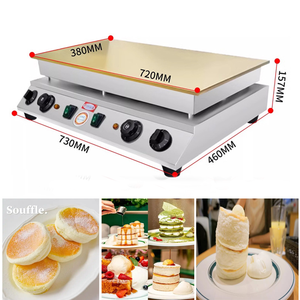 Crêpes et crêpes commerciales Souffle Pancake Maker Machine à souffler électrique à gaz avec plaque de cuivre antiadhésive - Product Image 2