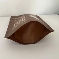 Sac imprimé refermable personnalisé, sachet debout avec fermeture éclair pour cacao et granola de chia, poudre de noix, lait de soja en poudre