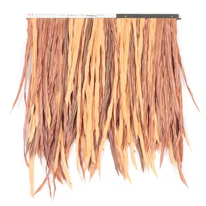 Ecofriendly Plastic Thatch Roofing Leaf Straw Roof Artificial Synthetic Thatch Roofing