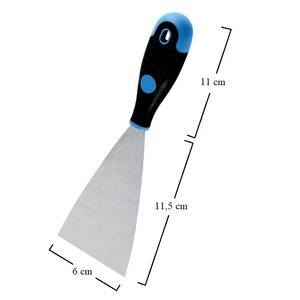 Putty Knife 6Cm Carbon Steel Blade Non Slip Handle Wall Drywall Scraper Tool - Product Image 2