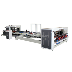 Caja de cartón corrugado con Control informático de alta velocidad, máquina encoladora de carpetas automática/máquina para fabricar cajas de cartón - Product Image 1