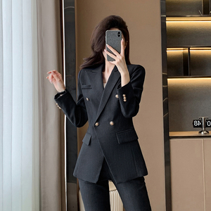 职业女式工作服秋冬扇形西装外套，经理风西装外套，优雅气质春夏款 - Product Image 1