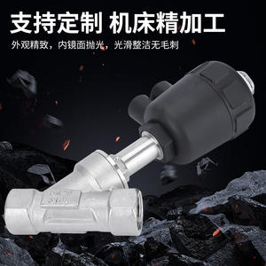 Vanne pneumatique à siège incliné en acier inoxydable 304, type Y, résistante aux hautes températures, DN25 32 40, pour vapeur - Product Image 4