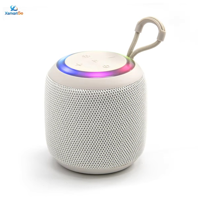 Portable Mini Blue tooth Speaker with Hanging Strap Cylinder Design Wireless Outdoor Travel Speaker Compact Sound