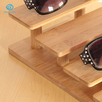 Organisateur de support de lunettes de soleil en bambou naturel écologique à 4 couches