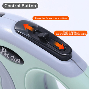Laisse Rétractable Automatique en Nylon pour Animaux de Compagnie, Imprimée, Durable, Réfléchissante, avec Poignée Facile, Extension 5m, pour la Promenade des Chiens - Vente en Gros - Product Image 3