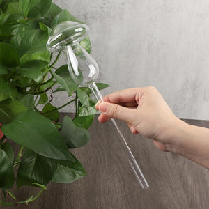 56H ग्रीन प्लांट्स लेज़ी मैन ऑटोमैटिक वॉटरर क्रिएटिव एनिमल बर्ड मशरूम ग्लास वॉटरर ड्रिप और इन्फिल्ट्रेशन डिवाइस - Product Image 6