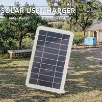Chargeur solaire portable haute efficacité, étanche, pliable, chargeur de batterie solaire USB pour la randonnée en plein air, le camping, les équipements de téléphone