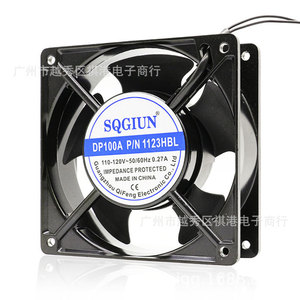 พัดลมระบายความร้อน Sqgiun 12 ซม. 120x120x38 มม. 110V แบบลูกปืนคู่ สำหรับแชสซีอุตสาหกรรมและแร็ค - Product Image 4