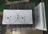 Circuit imprimé rond en aluminium blanc, panneau circulaire en Alu monocouche, panneau vierge nu utilisé pour la lumière Led, lumière à haute luminosité