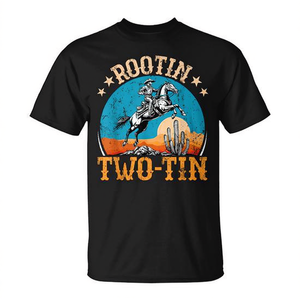 Rootin Two-Tin Western Cowboy - Camiseta de cumpleaños para niños de 2 años - Product Image 2