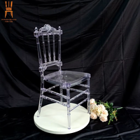 Chaise Chiavari en résine cristalline de qualité supérieure pour mariage, événements et réceptions