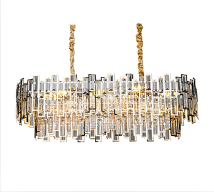 Lustre LED en cristal de luxe, lustre lumineux en cristal moderne - Product Image 1