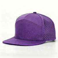 Casquette de baseball personnalisée avec logo brodé 3D, découpe laser, perforations hydro-étanches, respirante, pour homme, idéale pour le golf en extérieur