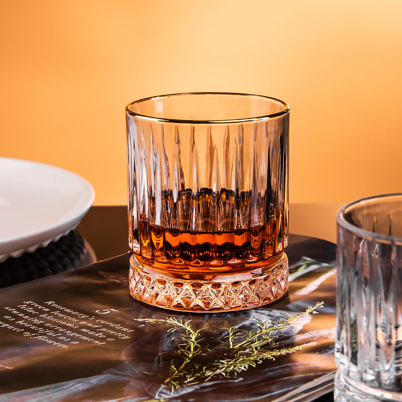 Eco Friendly wine glasses Soda-lime  Glassware 10oz lead-free whiskey glasses