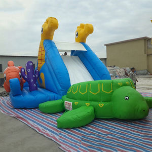 Château sautant et toboggan gonflable géant sur le thème de la mer Maison gonflable pour enfants Fun - Product Image 2